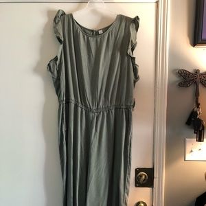 Old Navy Floor Length Romper (Army Green)